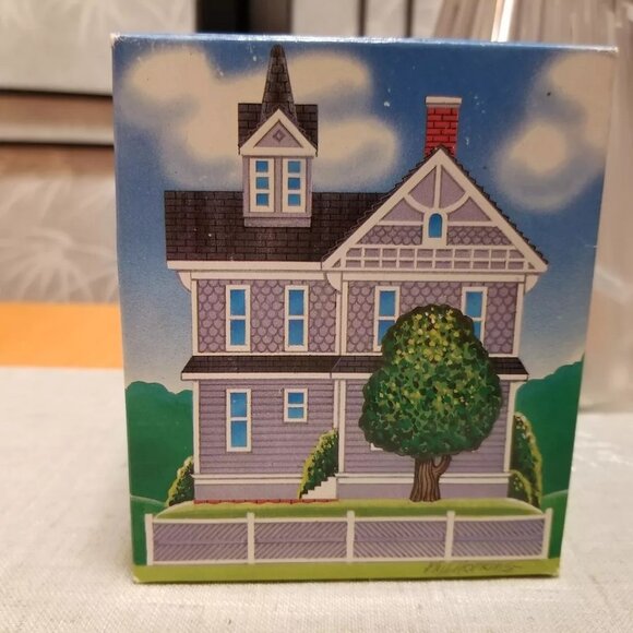 Christmas Village House BRING AMERICA HOME Victorian House Phil HOPKINS - NIB - Picture 2 of 4